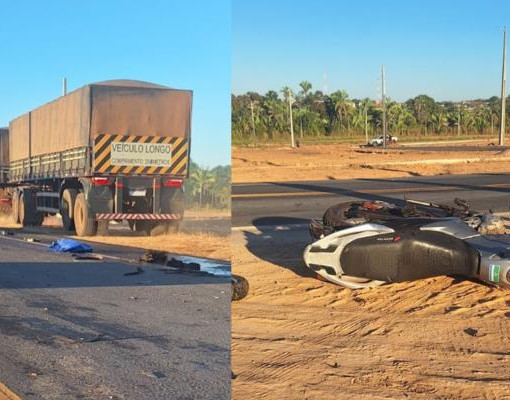 Motociclista morre após colisão com caminhão na PI-247, em Uruçuí