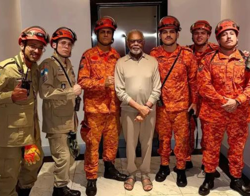 Gilberto Gil fica preso em elevador e é resgatado por bombeiros no Rio de Janeiro