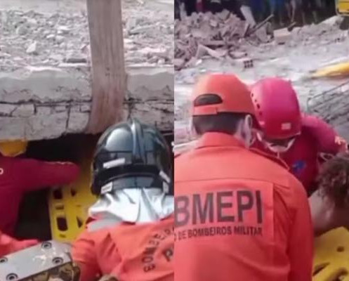 Mãe grávida e filhos morrem após ficarem presos em escombros em Barras