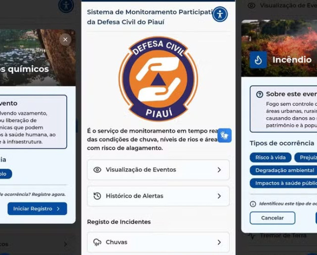 Novo sistema da Defesa Civil permite registrar alagamentos e queimadas pelo celular