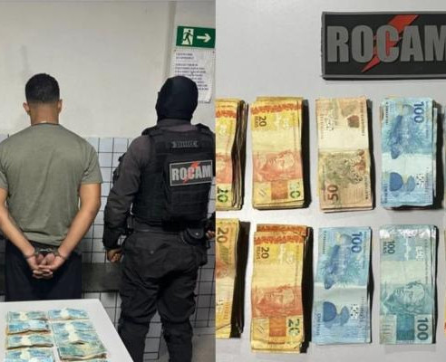 Homem é detido com R$ 18 mil após tentar fugir de abordagem em Teresina