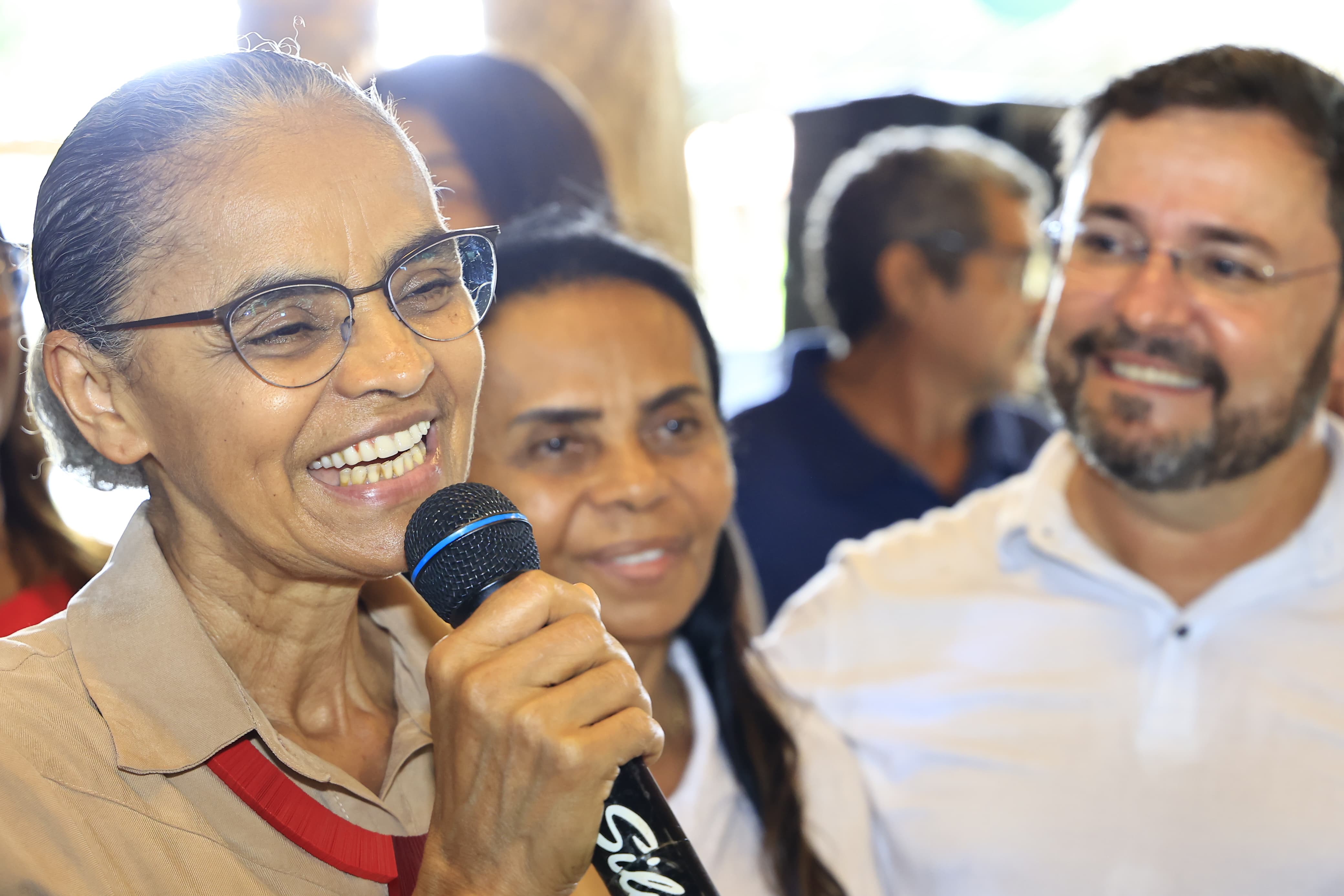 Ministra Marina Silva cumpre agenda com Fábio Novo durante passagem por Teresina