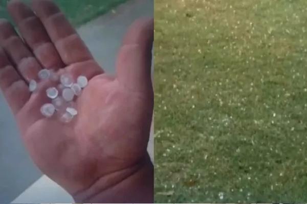 Piauí registra segunda chuva de granizo na semana e fenômeno surpreende moradores