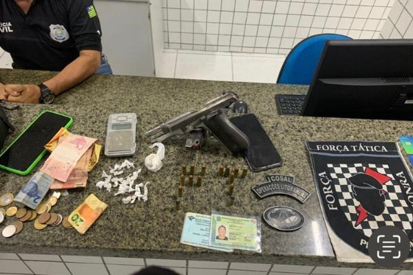 Suspeito de tráfico e porte ilegal de arma é preso em Ilha Grande