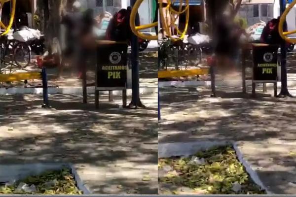 Homem é esfaqueado em praça e socorrido dentro de banheiro de padaria no bairro Cidade Jardim