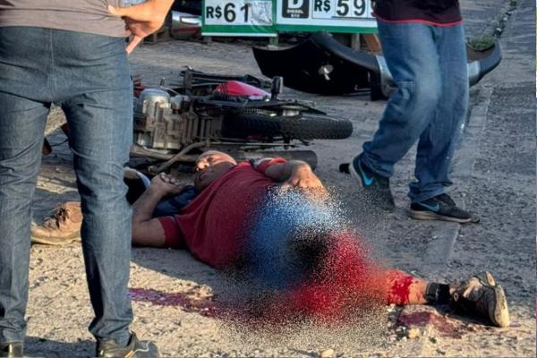 Motociclista perde a perna após grave acidente na Presidente Médici, em Timon