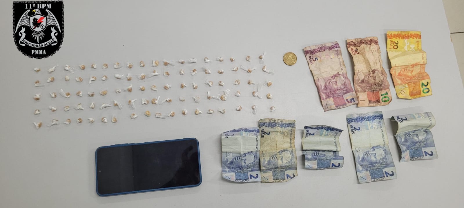 Polícia apreende 90 porções de crack e detém suspeito no bairro Boa Vista, em Timon