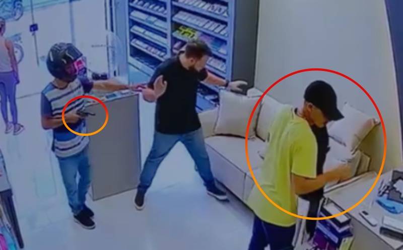 Dupla faz arrastão em loja de Iphone no Centro de Campo Maior; veja vídeo