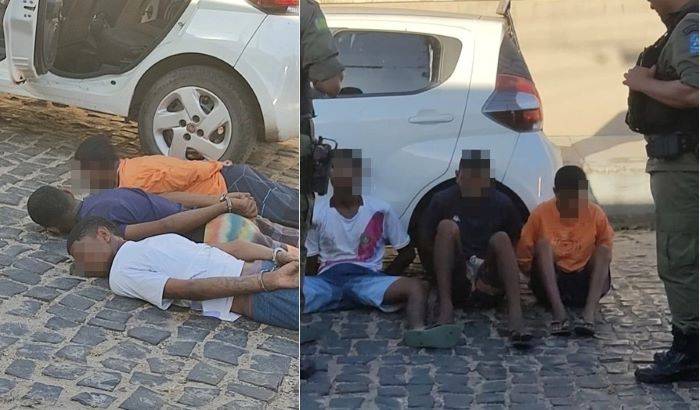 Três adolescentes são presos por roubo de carro de motorista de aplicativo em Teresina