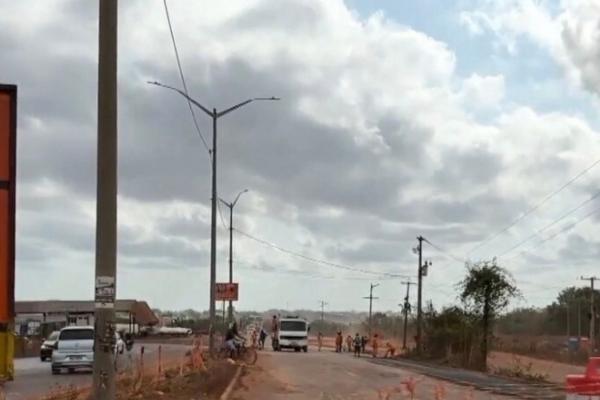 Acesso aos bairros é dificultado após obra da rotatória no Posto Fiscal em Timon