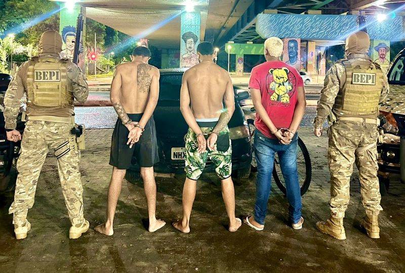 Capturados os suspeitos de realizar arrastão na casa de um policial em Teresina