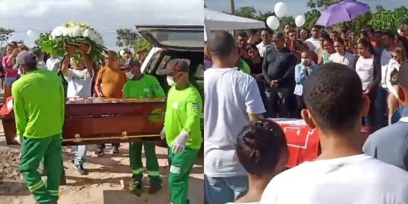 VÍDEO: Corpo do atleta Lívio Santos é sepultado sob forte comoção no Piauí