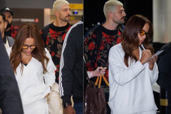 Anitta embarca pros EUA com seu novo namorado