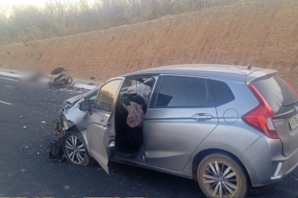 Motociclista morre após colisão com carro próximo ao anel viário em São João do Piauí