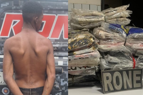 Homem é preso com 85 bermudas furtadas após arrombar loja no Centro de Teresina