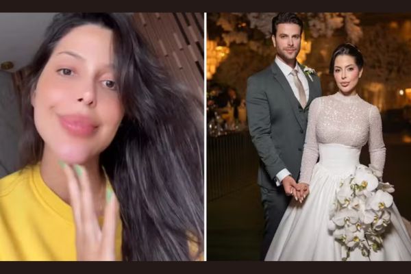 Laís Caldas revela número de presentes recebidos após casamento com Gustavo Marsengo