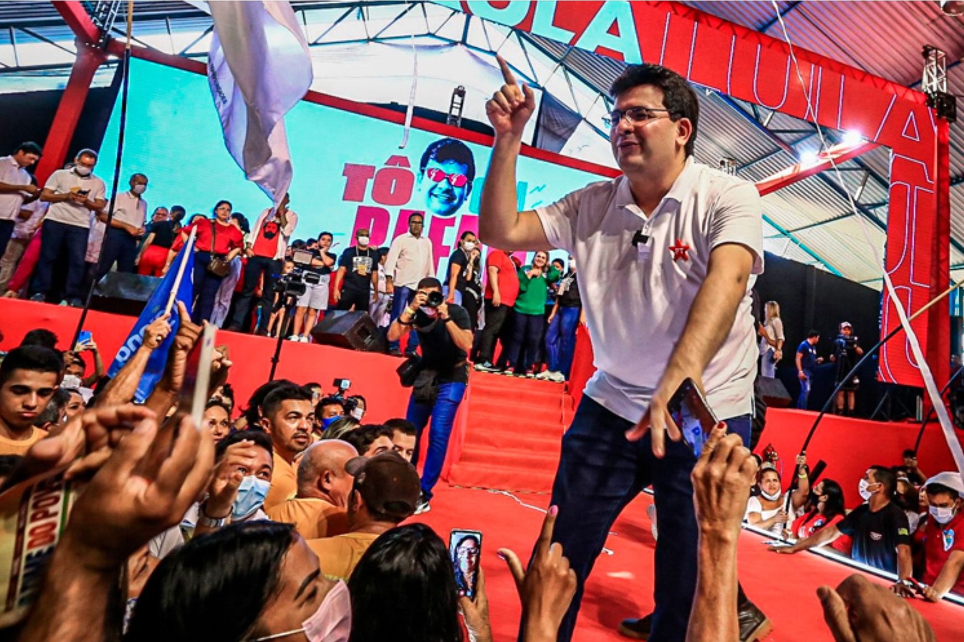 Rafael Fonteles participa de eventos políticos em Parnaíba