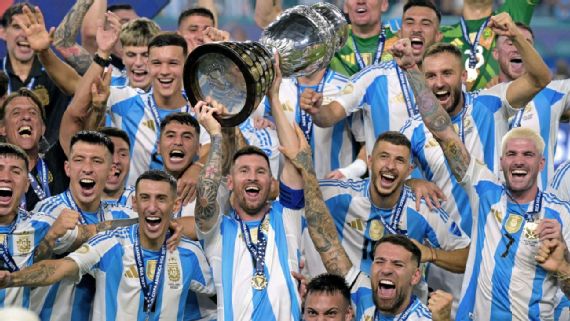 Argentina conquista a Copa América após vencer a Colômbia na prorrogação
