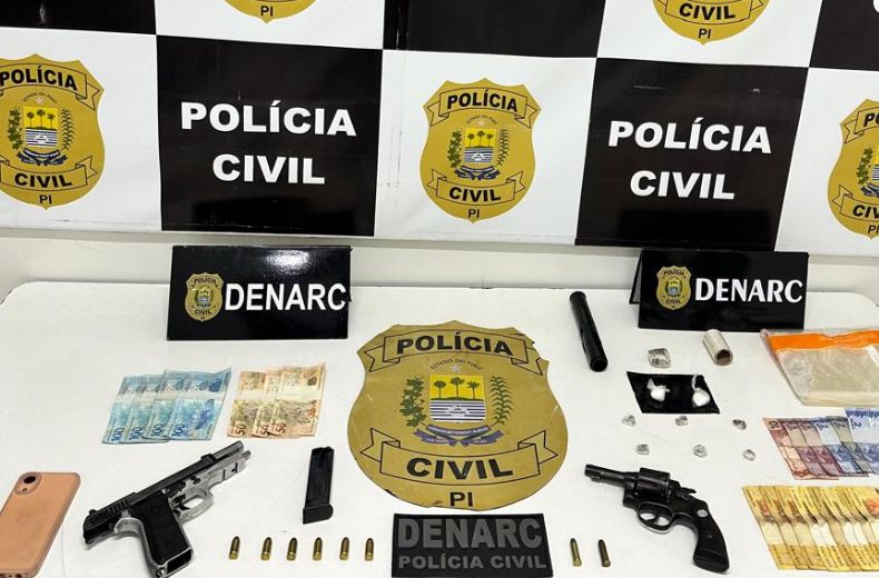 Operação do Denarc prende três pessoas em várias regiões de Teresina