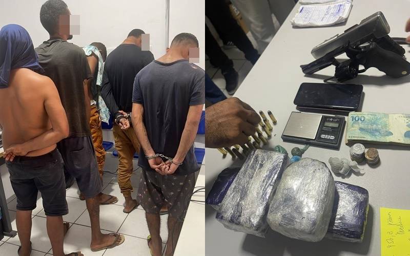 Polícia estoura depósito de drogas e prende 5 pessoas na zona Norte de Teresina