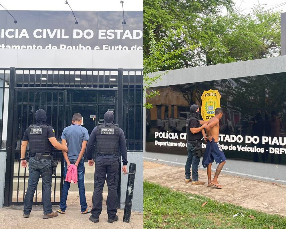 Operação policial prende suspeitos de roubo a motoristas de aplicativos em Teresina