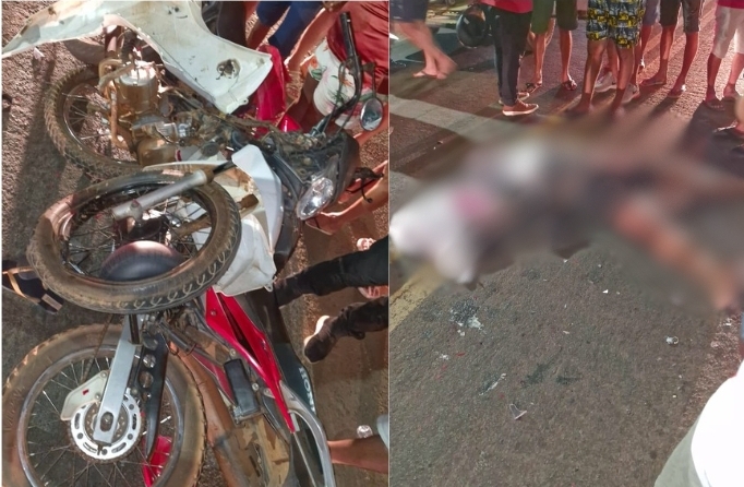 Colisão frontal entre duas motocicletas na BR-343 deixa um morto e dois feridos