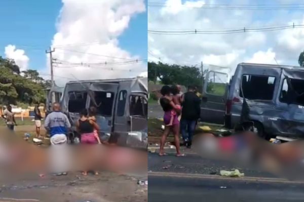 Colisão entre van e caminhonete deixa oito feridos em Caxias (MA)
