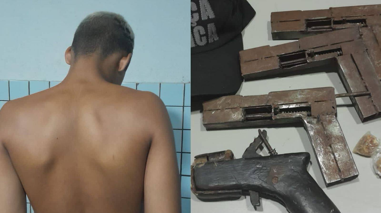 Menor é apreendido com quatro armas de fabricação caseira em Teresina