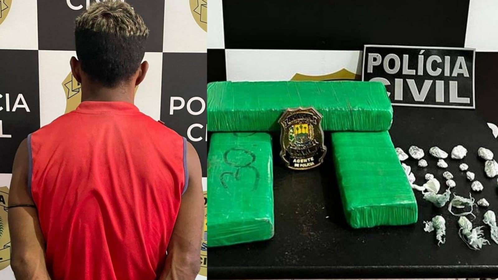 Homem é preso por tráfico de drogas no litoral do Piauí