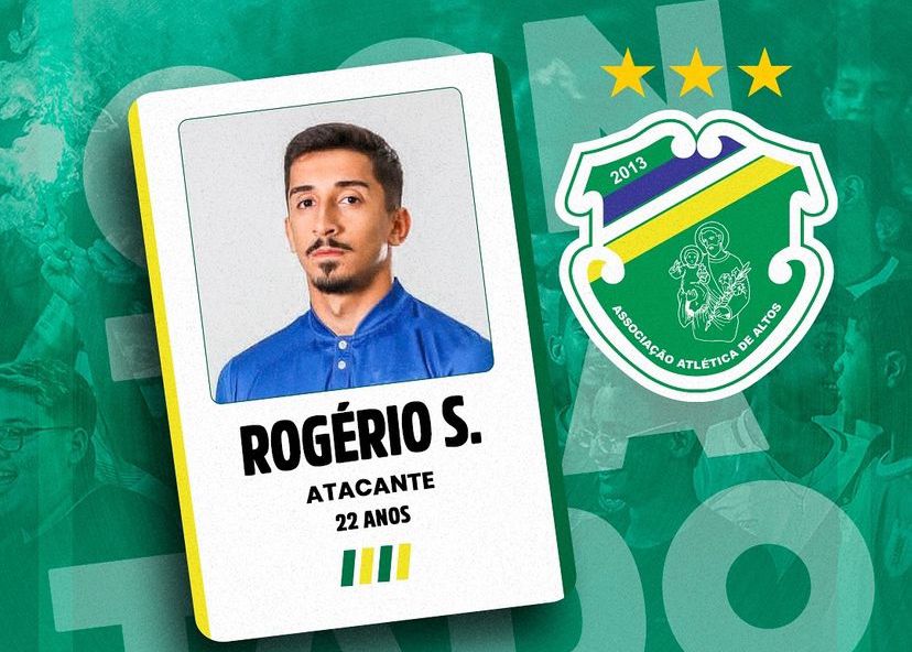 Altos anuncia contratação de atacante Rogério Sena para temporada 2024