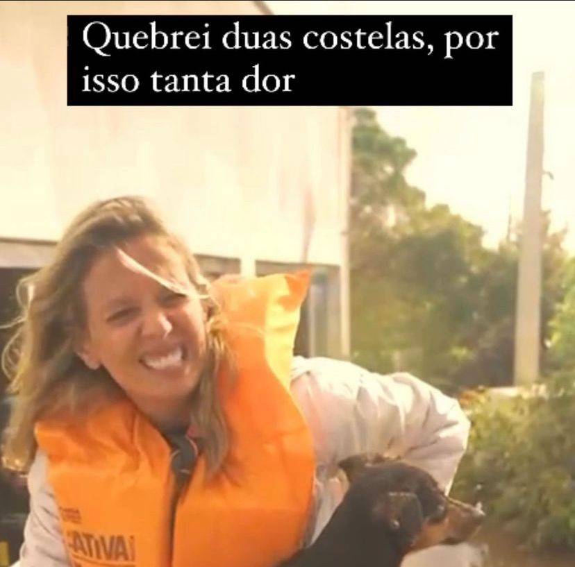 Luisa Mell quebra duas costelas durante resgates de animais no RS