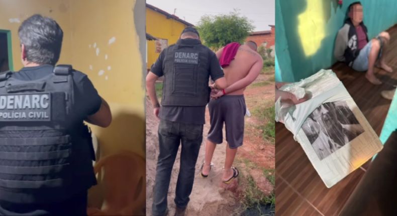 Denarc captura 'casal do tráfico' e apreende armas e drogas no Sul do Piauí