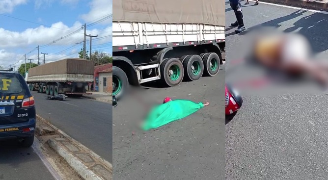 Motociclista morre após colidir com carreta na BR 316 em Teresina