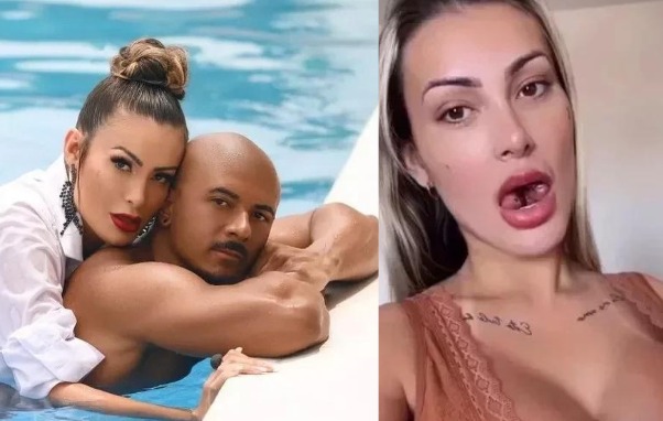 Andressa Urach relata infecção do namorado após relação sexual com bifurcação na língua