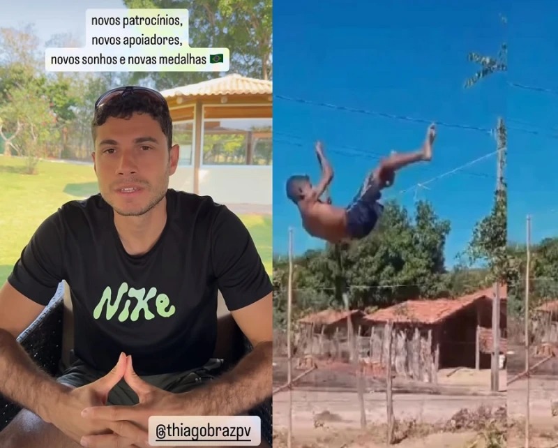 Thiago Braz faz apelo a seguidores por apoio a jovem talento do salto com vara do Piauí