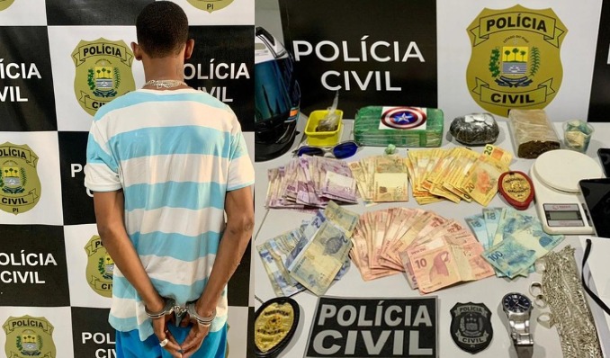 Influenciador ‘Das Pratas’ é preso por tráfico de drogas no Piauí