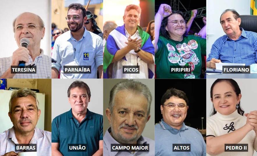 Eleições 2024: Confira os prefeitos eleitos nos maiores colégios eleitorais do Piauí